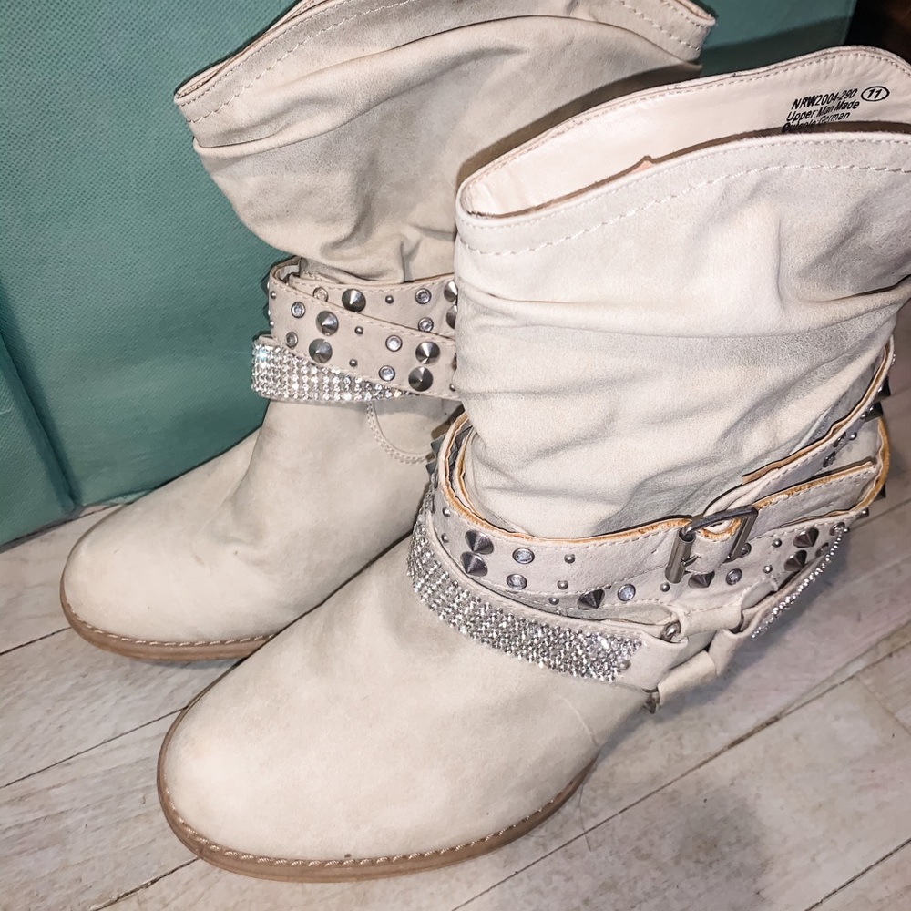 Not Rated tan Bling Boots Size 11 Womens